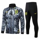 Jacket Tracksuit Brazil Jesus 2024-2025 Black