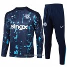 Sweatshirt Tracksuit Chelsea 2024-2025 Blue Oscuro