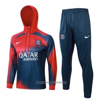 Sweatshirt Tracksuit Paris Saint-Germain Kid 2023-2024 Red and Blue