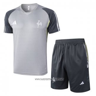 Tracksuit Atletico Mineiro Short Sleeve 2024-2025 Grey - Shorts