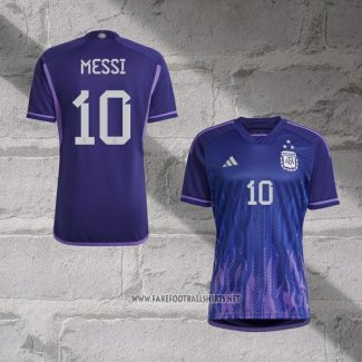 Argentina Player Messi Away Shirt 2022