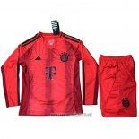 Bayern Munich Home Shirt Kid Long Sleeve 2024-2025