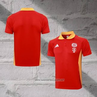 Bayern Munich Shirt Polo 2024-2025 Red