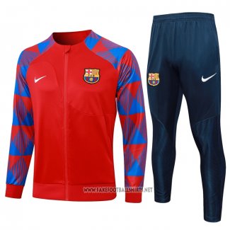 Jacket Tracksuit Barcelona Kid 2023-2024 Red