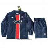 Paris Saint-Germain Home Shirt Kid Long Sleeve 2024-2025