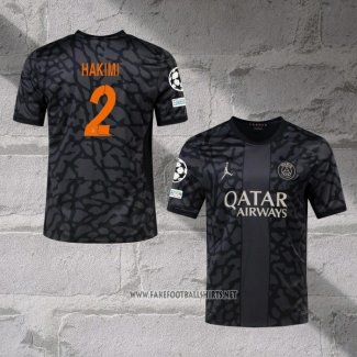 Paris Saint-Germain Player Hakimi Third Shirt 2023-2024