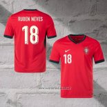 Portugal Player Ruben Neves Home Shirt 2024