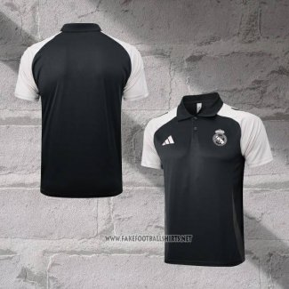 Real Madrid Shirt Polo 2024-2025 Grey