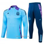 Sweatshirt Tracksuit Argentina Kid 2024-2025 Blue