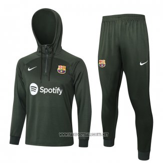 Sweatshirt Tracksuit Barcelona 2023-2024 Green Oscuro