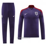 Sweatshirt Tracksuit England 2024-2025 Purpura