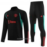 Sweatshirt Tracksuit Manchester United Kid 2023-2024 Black