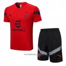 Tracksuit AC Milan Short Sleeve 2022-2023 Red - Shorts