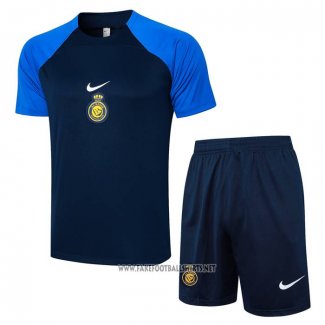 Tracksuit Al Nassr Short Sleeve 2024-2025 Blue - Shorts