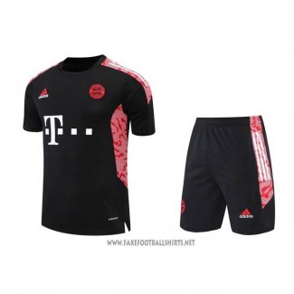 Tracksuit Bayern Munich Short Sleeve 2022-2023 Black - Shorts