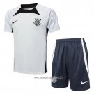 Tracksuit Corinthians Short Sleeve 2024-2025 Grey - Shorts