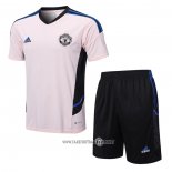 Tracksuit Manchester United Short Sleeve 2022-2023 Rosa - Shorts