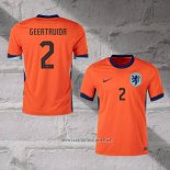 Holland Player Geertruida Home Shirt 2024-2025