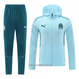 Hooded Tracksuit Olympique Marseille 2024-2025 Blue