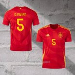 Spain Player D.Vivian Home Shirt 2024