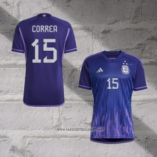 Argentina Player Correa Away Shirt 2022