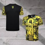 Brazil Jesus Training Shirt 2024-2025 Yellow