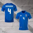 Italy Player Buongiorno Home Shirt 2024-2025