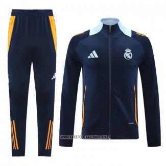 Jacket Tracksuit Real Madrid 2024-2025 Blue Oscuro