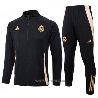 Jacket Tracksuit Real Madrid Kid 2024-2025 Black