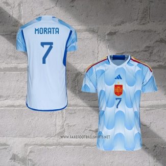 Spain Player Morata Away Shirt 2022