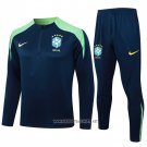 Sweatshirt Tracksuit Brazil 2024-2025 Blue