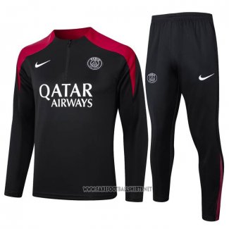 Sweatshirt Tracksuit Paris Saint-Germain 2024-2025 Black