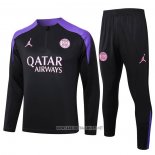 Sweatshirt Tracksuit Paris Saint-Germain Jordan Kid 2024-2025 Black