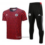 Tracksuit Bayern Munich Short Sleeve 2022 Red