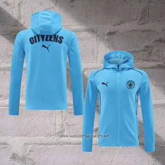 Chaqueta con Capucha del Manchester City 2024-2025 Blue