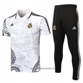 Conjunto Polo Real Madrid Dragon 2024-2025 White