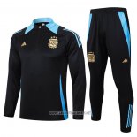 Sweatshirt Tracksuit Argentina Kid 2024-2025 Black