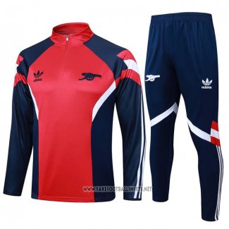 Sweatshirt Tracksuit Arsenal 2024-2025 Red Blue