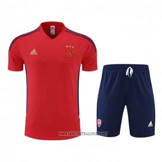 Tracksuit Ajax Short Sleeve 2022-2023 Red - Shorts