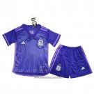 Argentina Away 3 Star Shirt Kid 2022