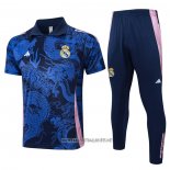 Conjunto Polo Real Madrid Dragon 2024-2025 Blue