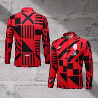 Jacket AC Milan 2022-2023 Red and Black