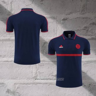 Bayern Munich Shirt Polo 2022-2023 Blue