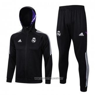 Hooded Tracksuit Real Madrid 2022-2023 Black