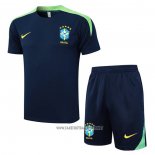 Tracksuit Brazil Short Sleeve 2024-2025 Blue - Shorts