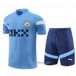 Tracksuit Manchester City Short Sleeve 2022-2023 Blue - Shorts